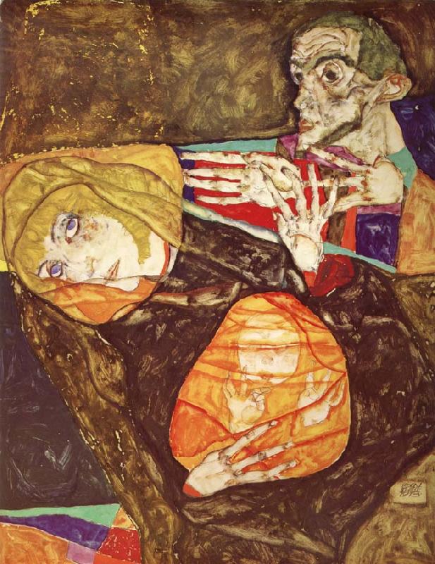 Egon Schiele Holy Family Spain oil painting art